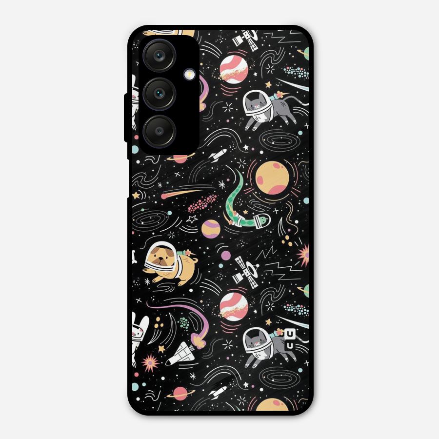 Dog Planetarium Metal Back Case for Galaxy A25 5G