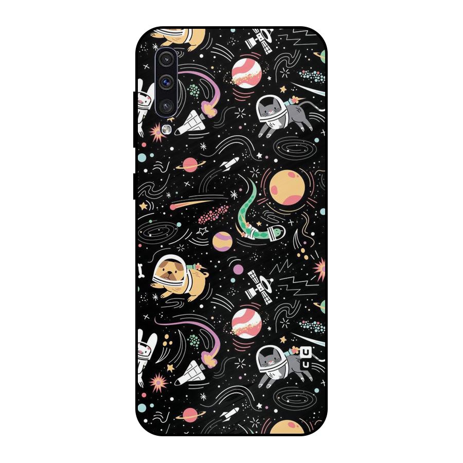 Dog Planetarium Metal Back Case for Galaxy A30s