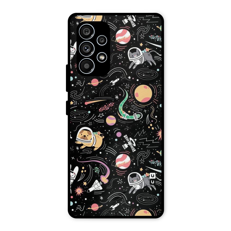 Dog Planetarium Metal Back Case for Galaxy A53 5G