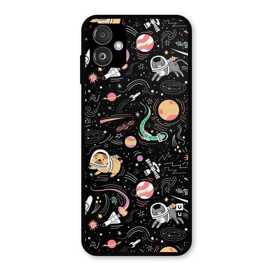 Dog Planetarium Metal Back Case for Galaxy F14