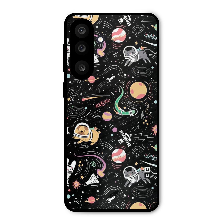 Dog Planetarium Metal Back Case for Galaxy M56
