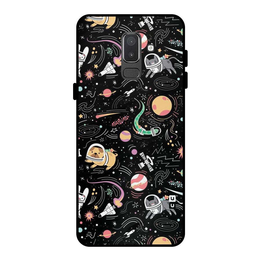 Dog Planetarium Metal Back Case for Galaxy On8 (2018)