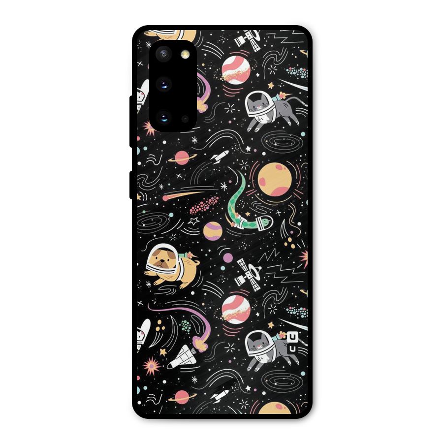 Dog Planetarium Metal Back Case for Galaxy S20
