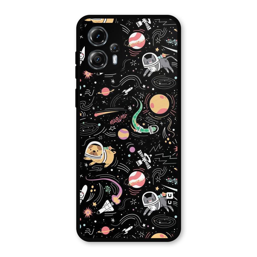 Dog Planetarium Metal Back Case for Moto G13