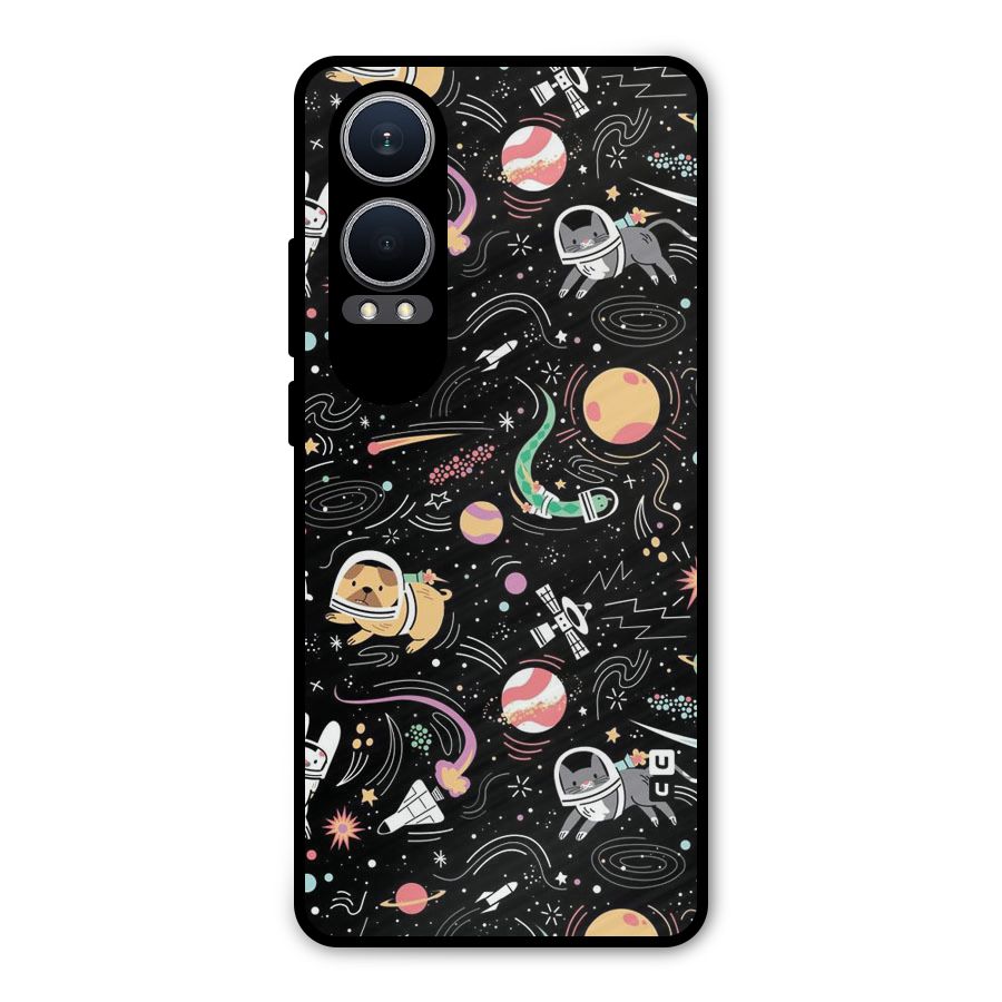 Dog Planetarium Metal Back Case for OnePlus Nord CE4 Lite