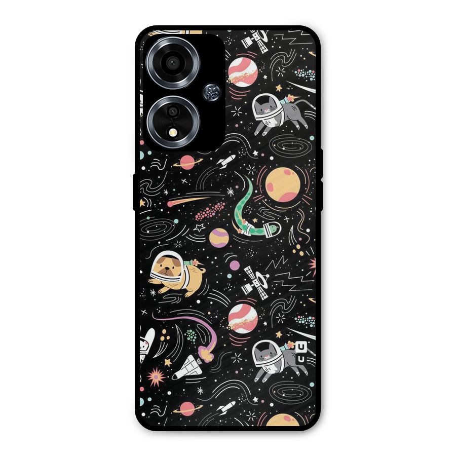 Dog Planetarium Metal Back Case for Oppo A59