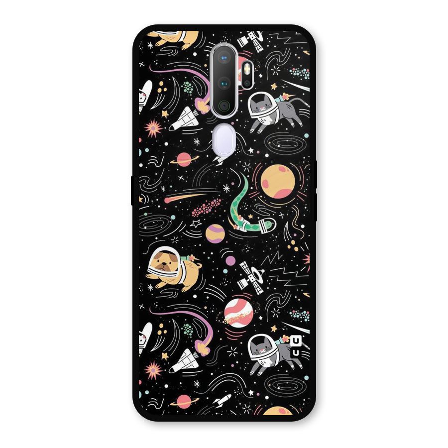 Dog Planetarium Metal Back Case for Oppo A9 (2020)