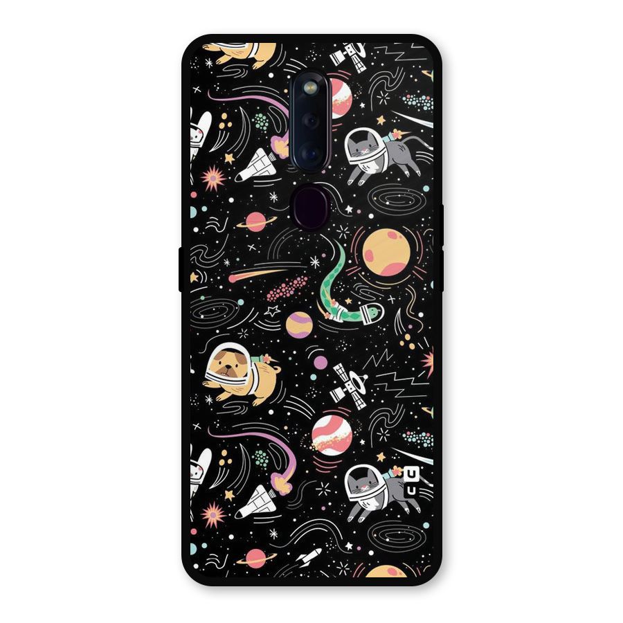 Dog Planetarium Metal Back Case for Oppo F11 Pro