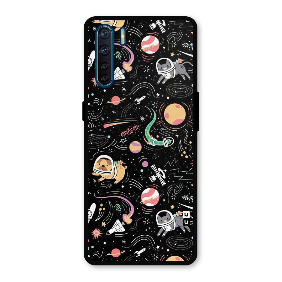 Dog Planetarium Metal Back Case for Oppo F15