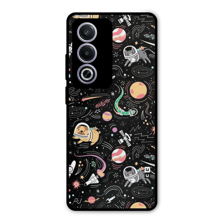 Dog Planetarium Metal Back Case for Oppo K12x