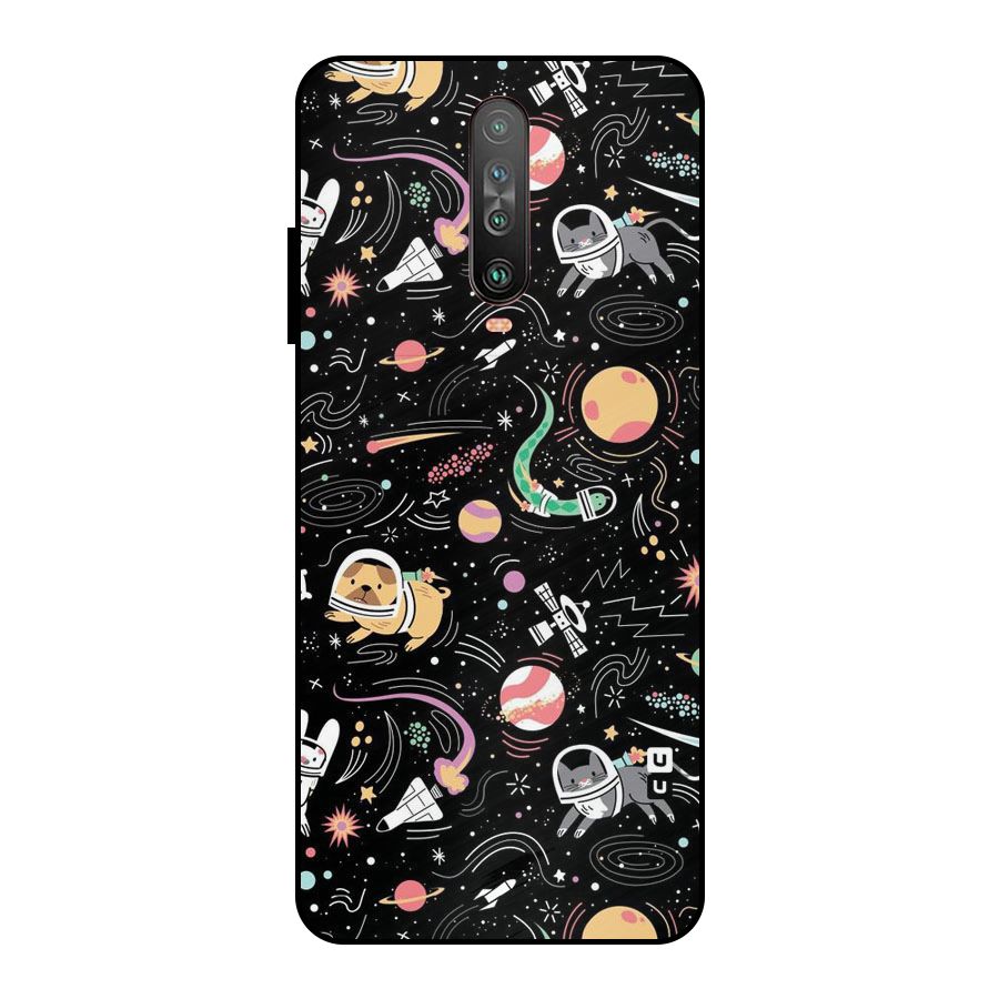 Dog Planetarium Metal Back Case for Poco X2