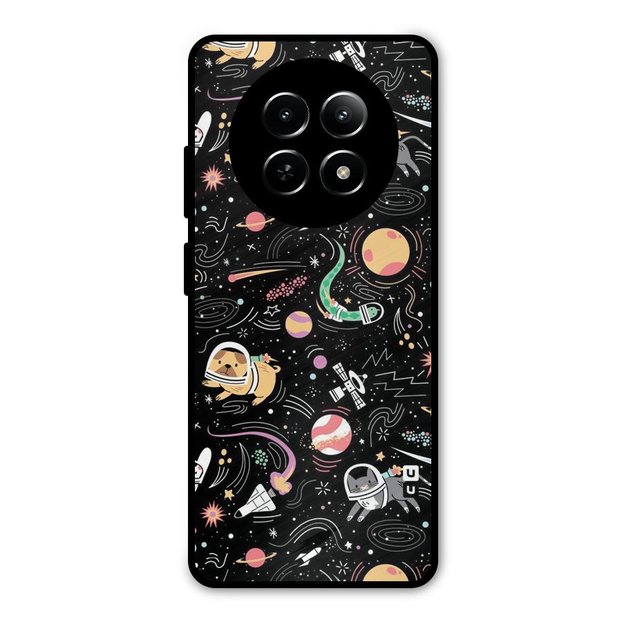 Dog Planetarium Metal Back Case for Realme 13