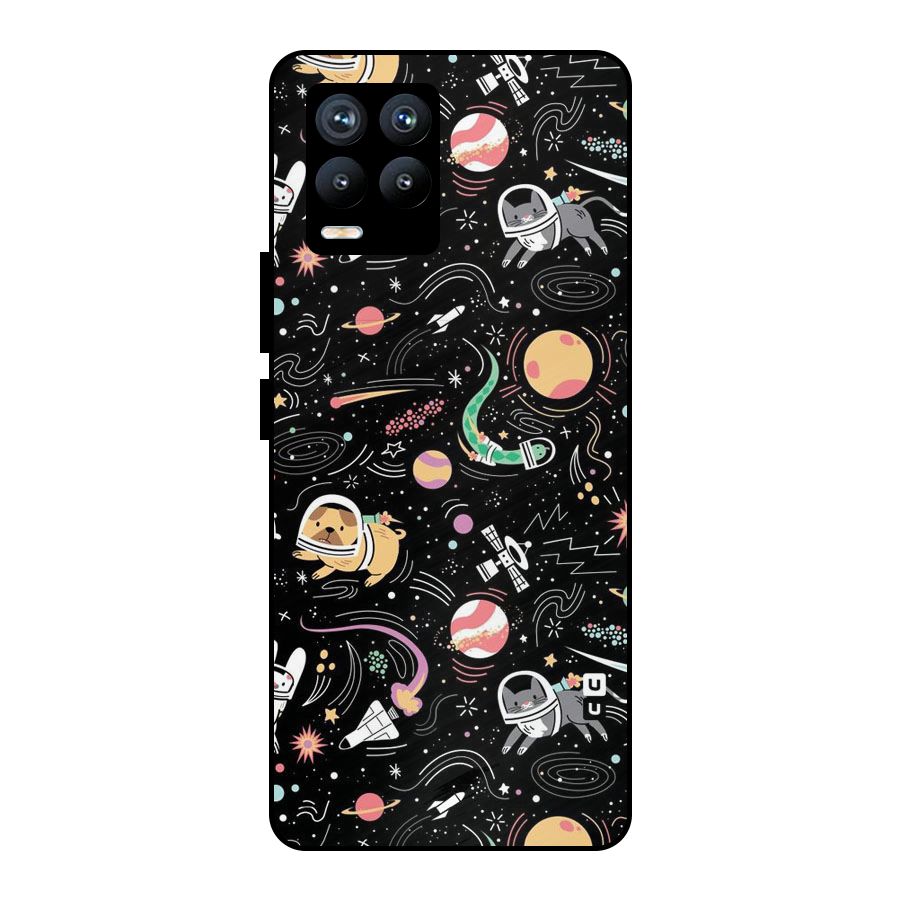 Dog Planetarium Metal Back Case for Realme 8 Pro