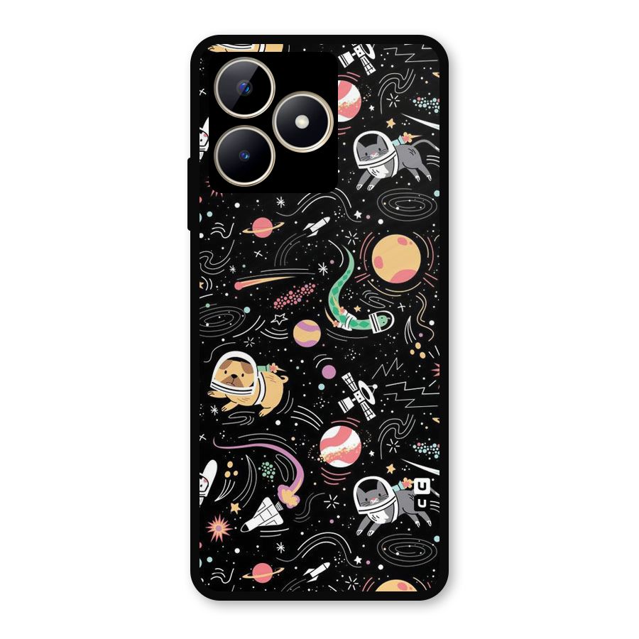 Dog Planetarium Metal Back Case for Realme C53