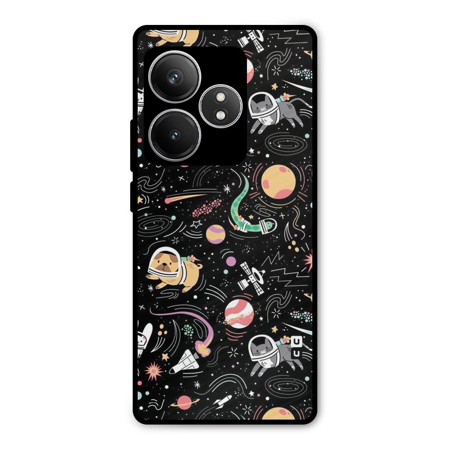 Dog Planetarium Metal Back Case for Realme GT 6T