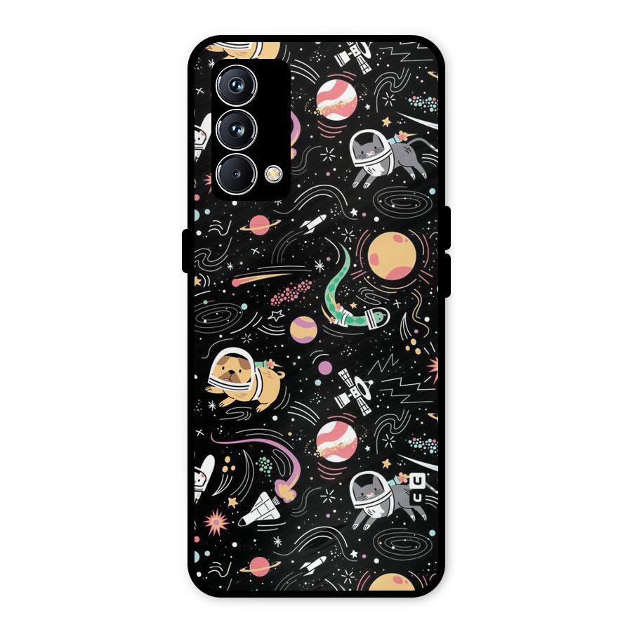 Dog Planetarium Metal Back Case for Realme GT Master Edition