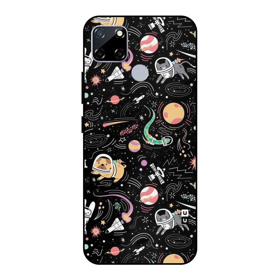 Dog Planetarium Metal Back Case for Realme Narzo 20