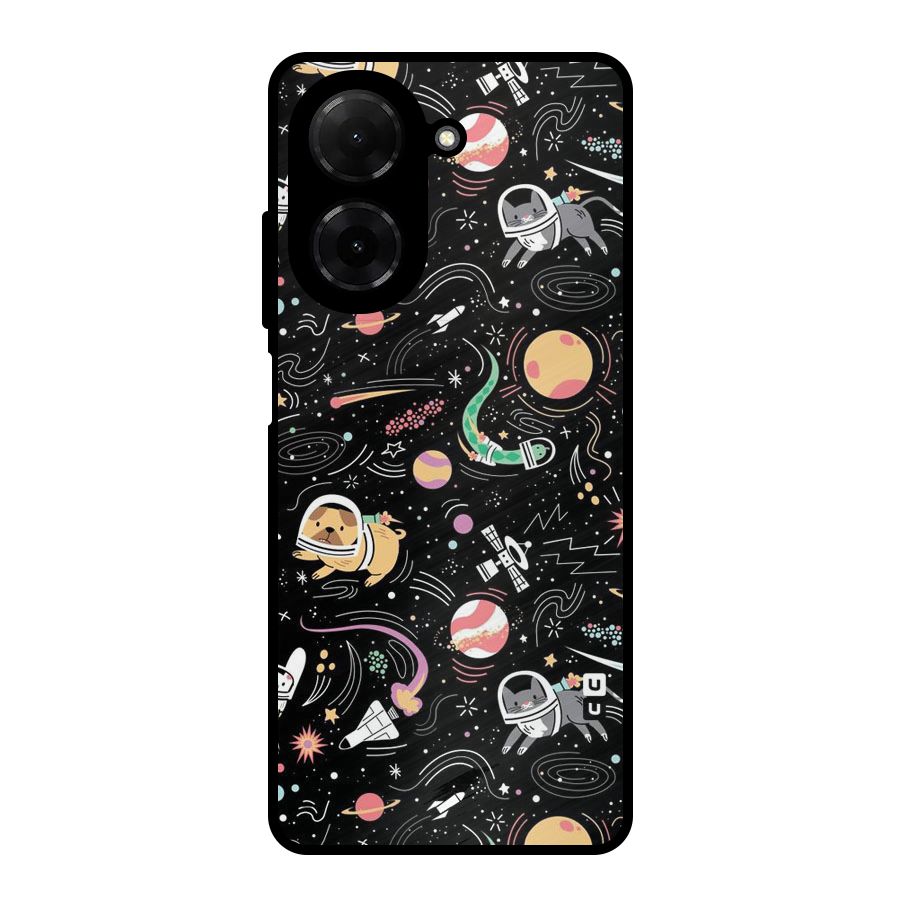 Dog Planetarium Metal Back Case for Redmi A5 4G