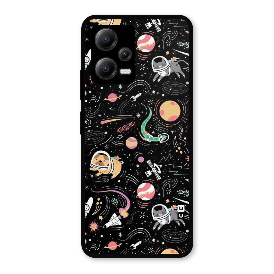 Dog Planetarium Metal Back Case for Redmi Note 12 5G
