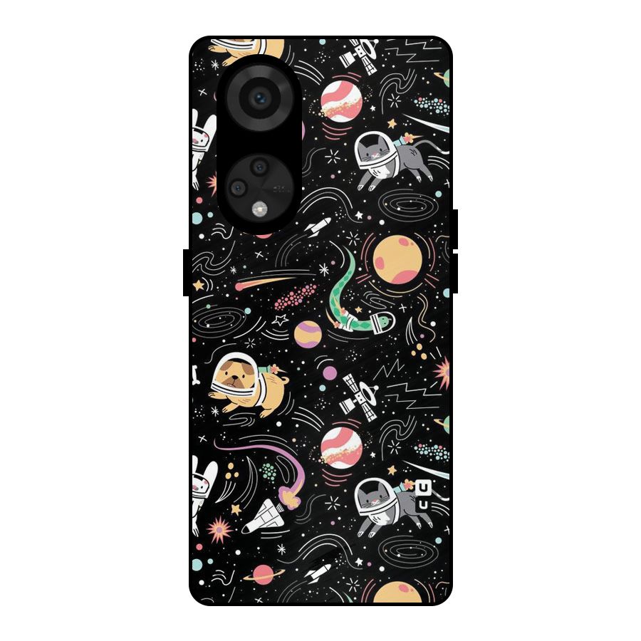 Dog Planetarium Metal Back Case for Reno8 T 5G