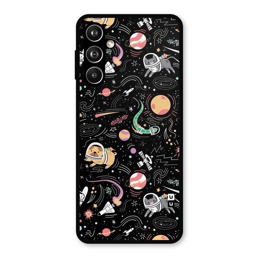 Dog Planetarium Metal Back Case for Samsung Galaxy M54