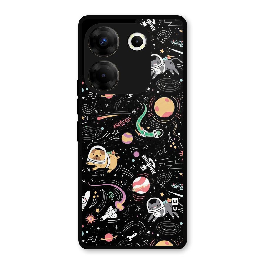 Dog Planetarium Metal Back Case for Tecno Camon 20