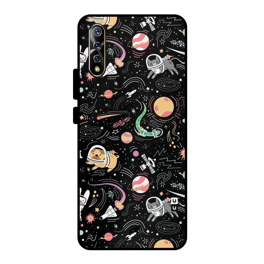 Dog Planetarium Metal Back Case for Vivo S1