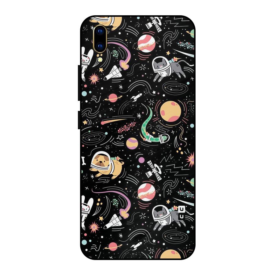 Dog Planetarium Metal Back Case for Vivo V11 Pro