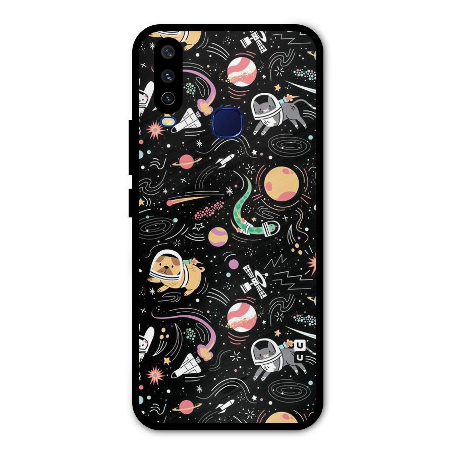 Dog Planetarium Metal Back Case for Vivo V17