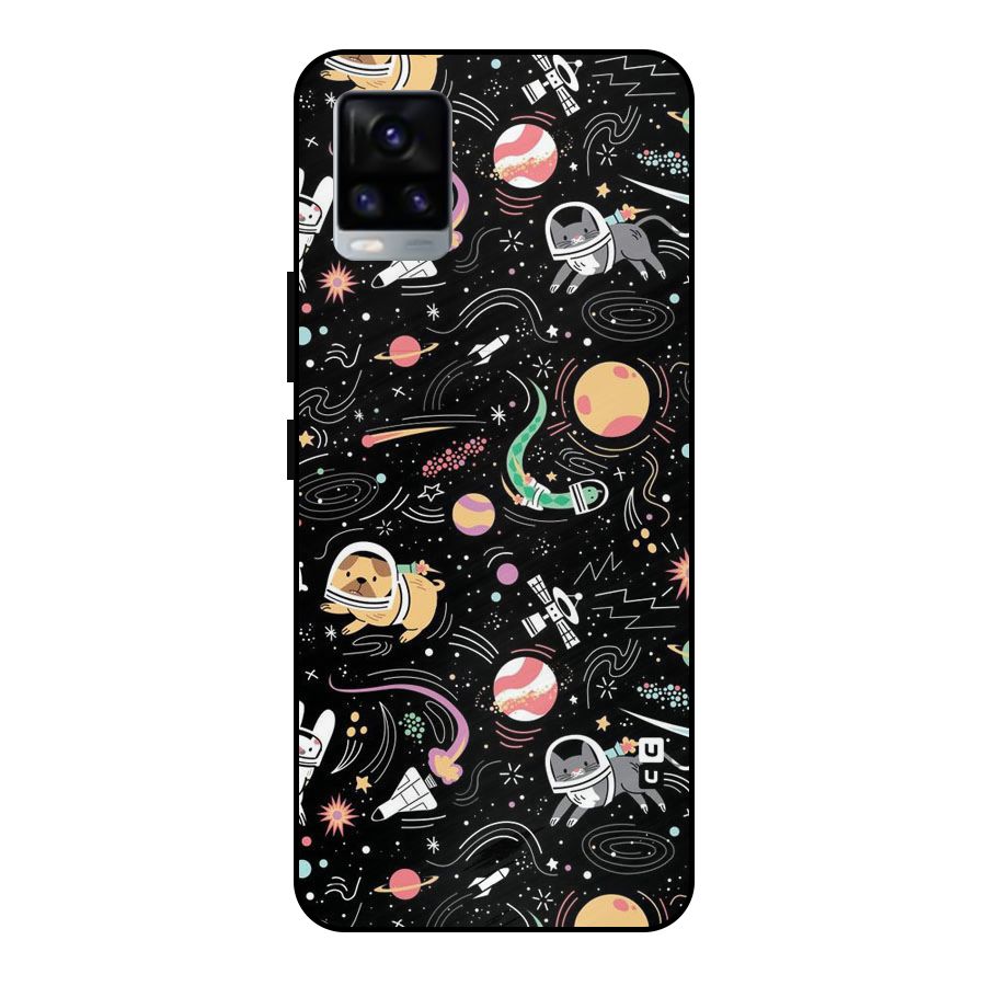 Dog Planetarium Metal Back Case for Vivo V20