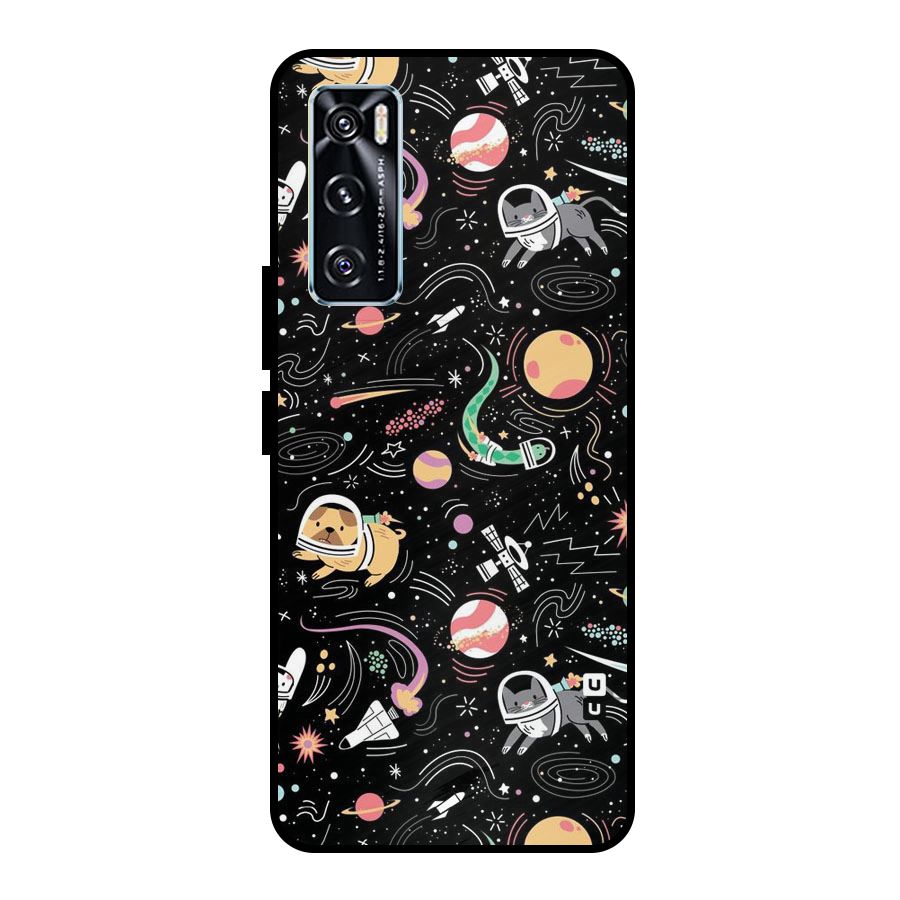 Dog Planetarium Metal Back Case for Vivo V20 SE
