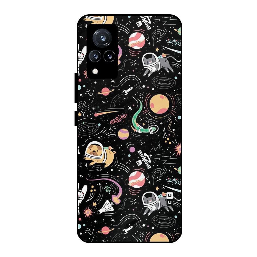 Dog Planetarium Metal Back Case for Vivo V21 5G
