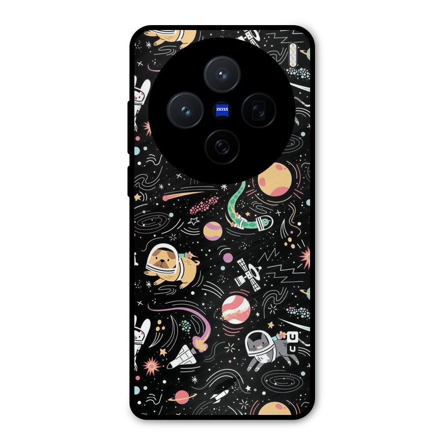 Dog Planetarium Metal Back Case for Vivo X200