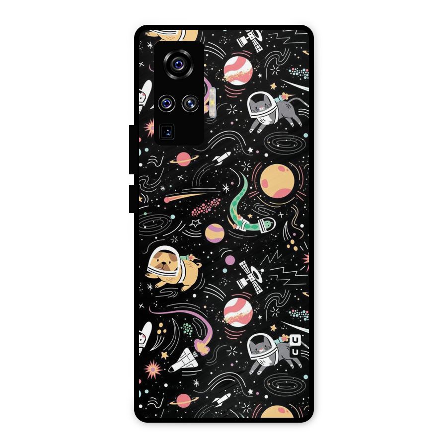 Dog Planetarium Metal Back Case for Vivo X50 Pro
