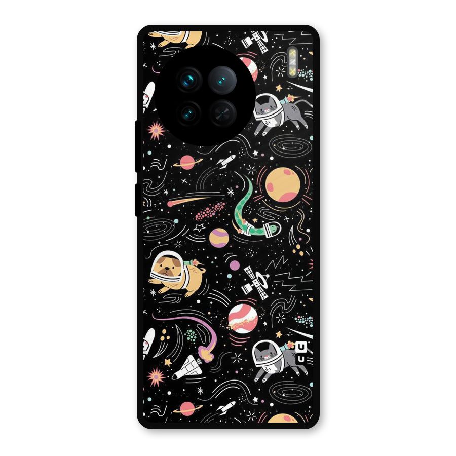 Dog Planetarium Metal Back Case for Vivo X90