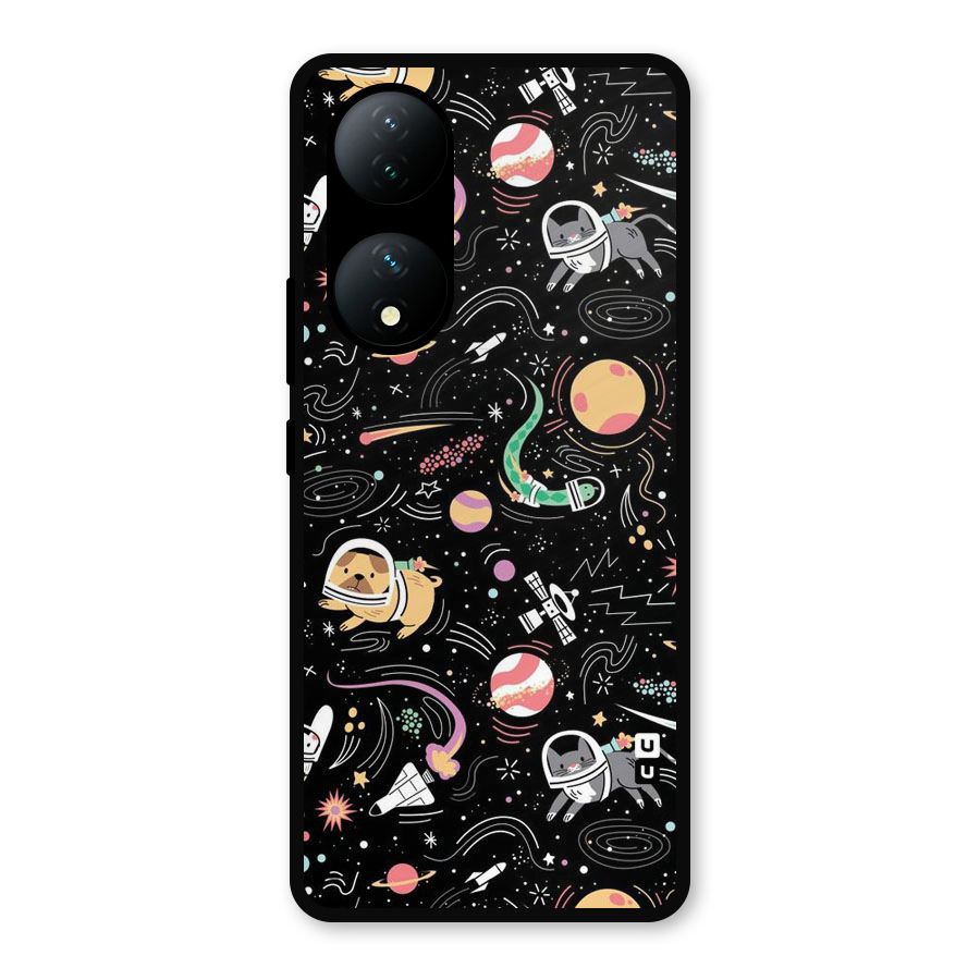 Dog Planetarium Metal Back Case for Vivo Y100a