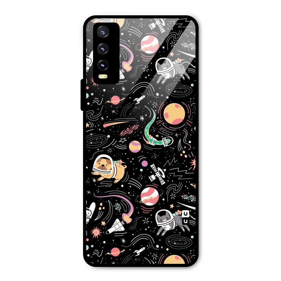 Dog Planetarium Metal Back Case for Vivo Y20