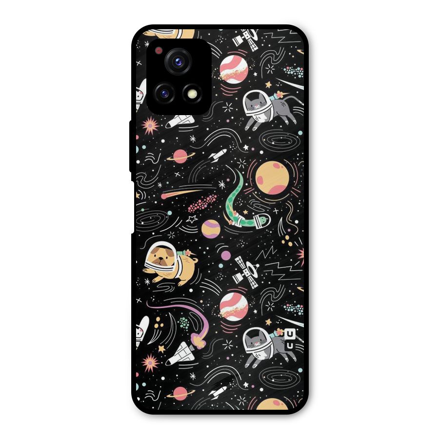 Dog Planetarium Metal Back Case for Vivo Y72 5G