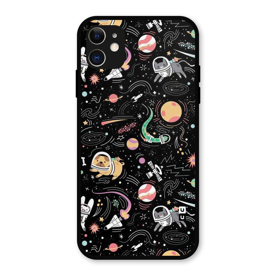 Dog Planetarium Metal Back Case for iPhone 11