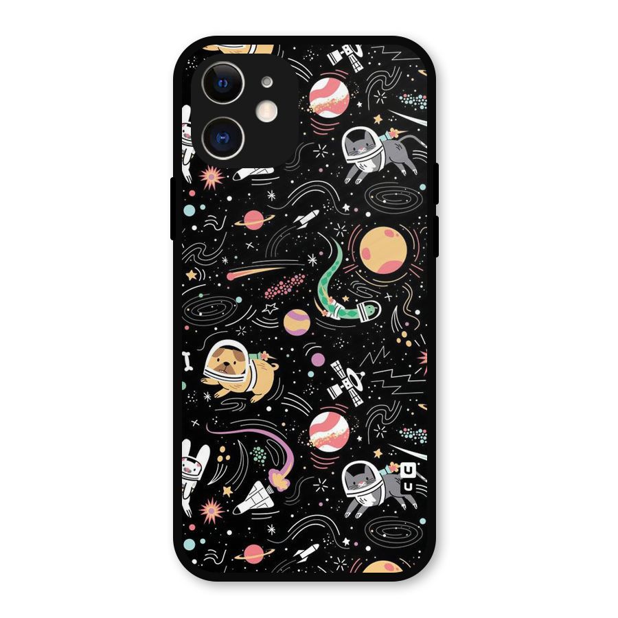 Dog Planetarium Metal Back Case for iPhone 12