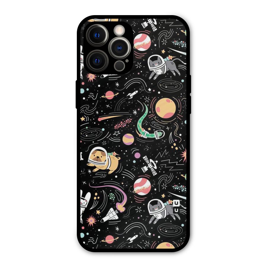 Dog Planetarium Metal Back Case for iPhone 12 Pro Max
