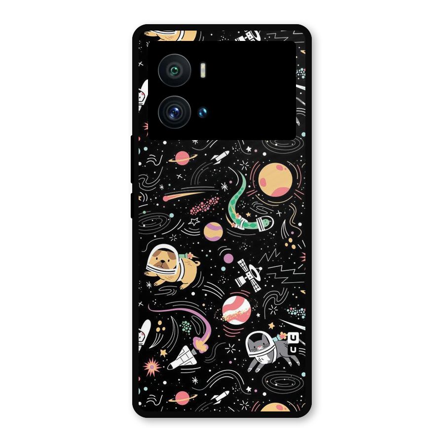Dog Planetarium Metal Back Case for iQOO 9 Pro
