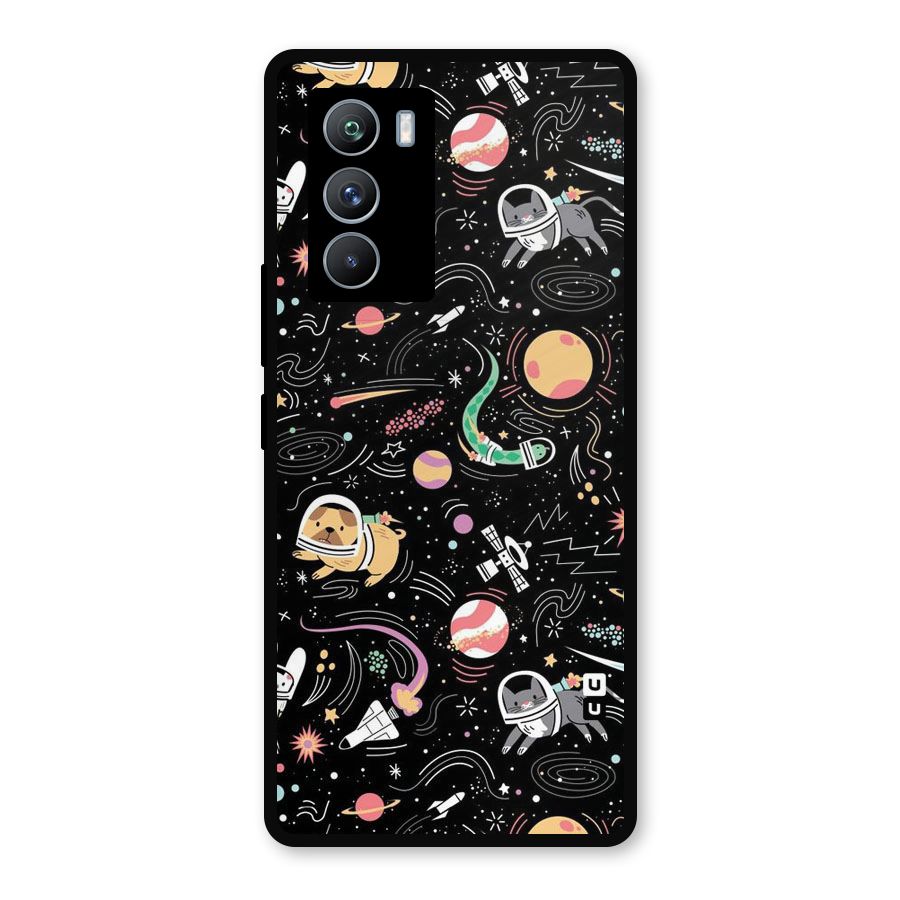 Dog Planetarium Metal Back Case for iQOO 9 SE