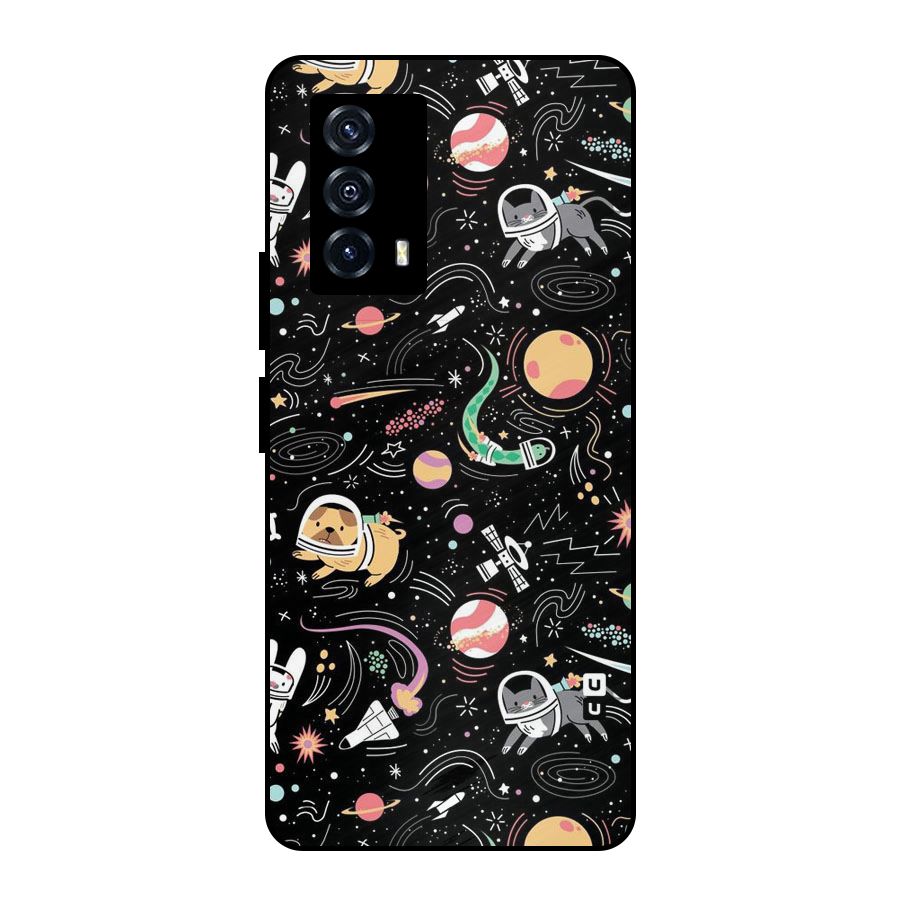 Dog Planetarium Metal Back Case for iQOO Z5