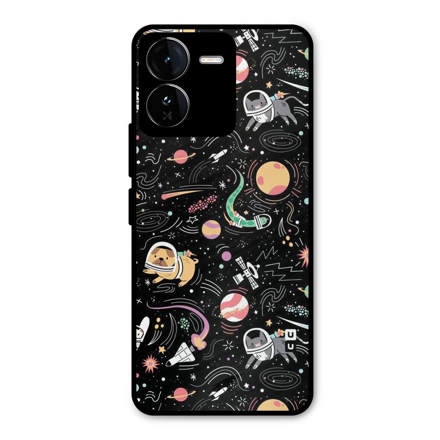 Dog Planetarium Metal Back Case for iQOO Z9