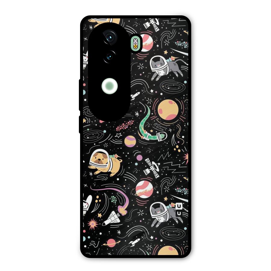 Dog Planetarium Metal Back Case for iQOO Z9s