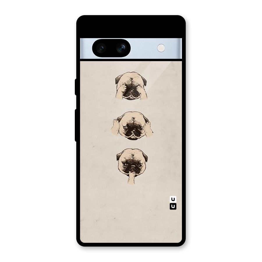 Doggo Moods Glass Back Case for Google Pixel 7a