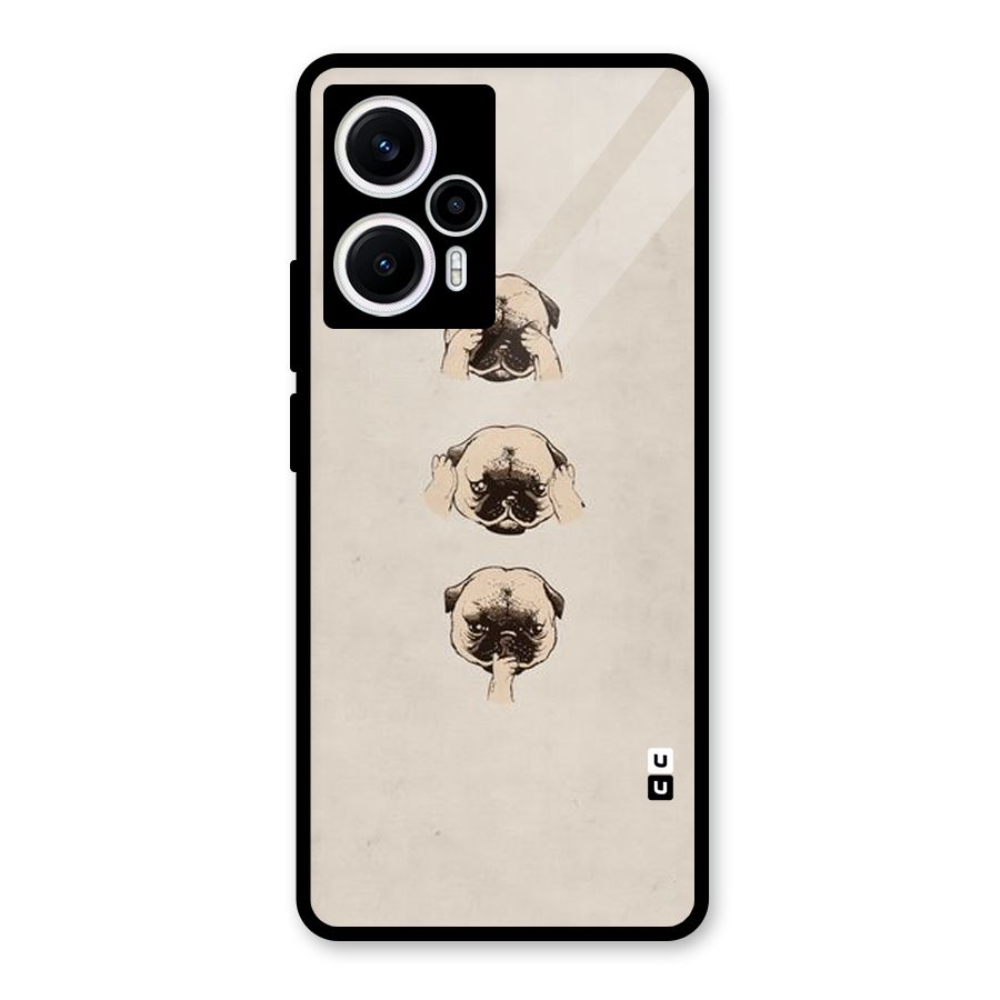Doggo Moods Glass Back Case for Poco F5