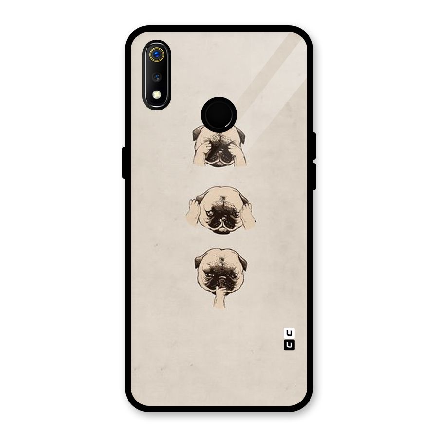Doggo Moods Glass Back Case for Realme 3i