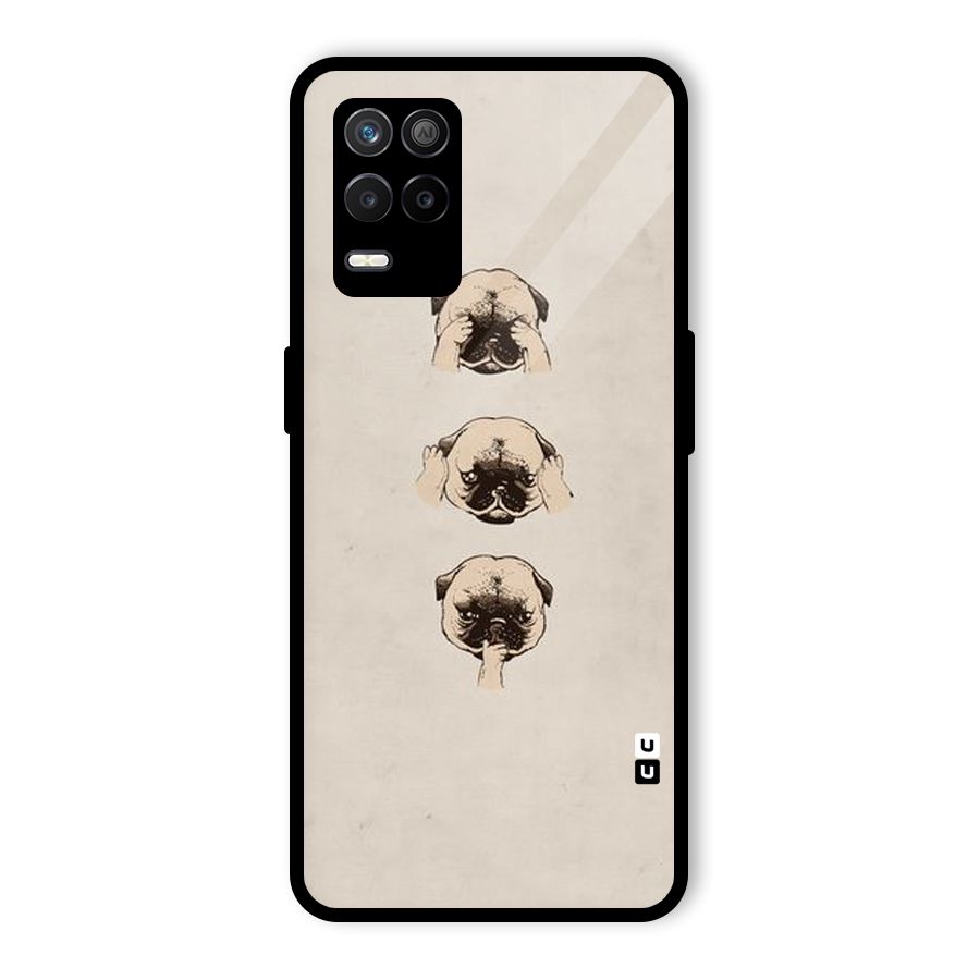 Doggo Moods Glass Back Case for Realme 8s 5G